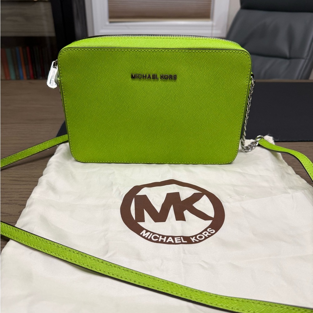 Michael Kors Neon Green Crossbody Bag